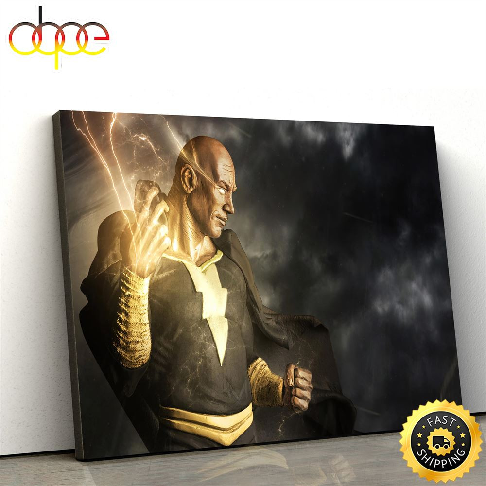 Black Adam 2022 Dwayne Johnson Wallpaper Poster Canvas.jpg