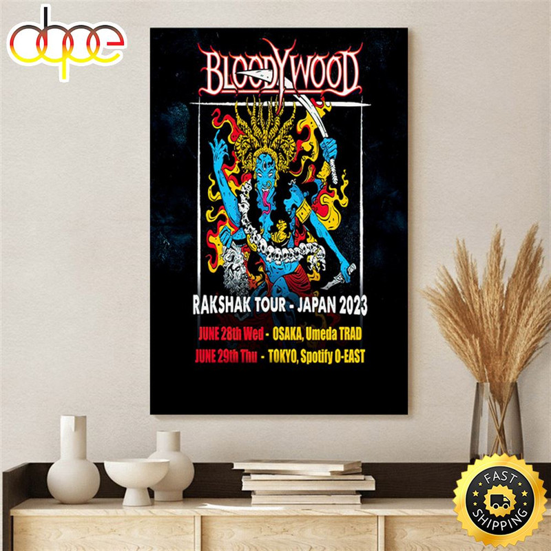 Bloodywood Rakshak Tour – Japan Tour 2023 Poster Canvas.jpg