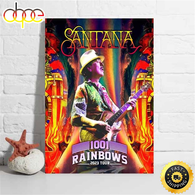 Carlos Santana 1001 Rainbows Las Vegas Tour 2023 Poster.jpg