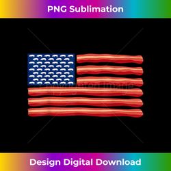 Bacon USA Flag Tshirt - Bohemian Sublimation Digital Download
