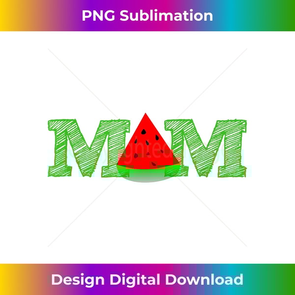 Mom Watermelon Funny Summer Fruit T-Shirt Mother Day - Professional Sublimation Digital Download