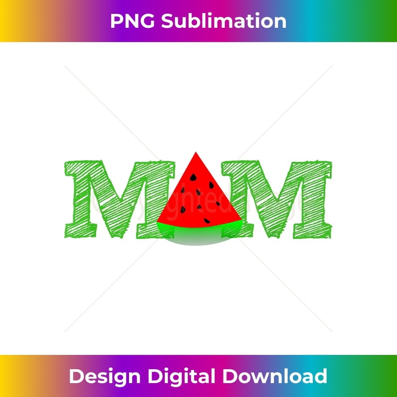 Mom Watermelon Funny Summer Fruit T-Shirt Mother Day - Professional Sublimation Digital Download