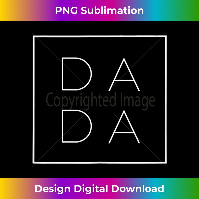 Father's Day For New Dad, Him, Papa, Grandpa - Funny Dada Tank Top - High-Quality PNG Sublimation Download