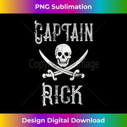 captain rick - vintage personalized pirate boating