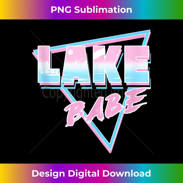 Vintage Retro Lake Babe 80's 90's Style Summer Vacation 1 - Instant Sublimation Digital Download