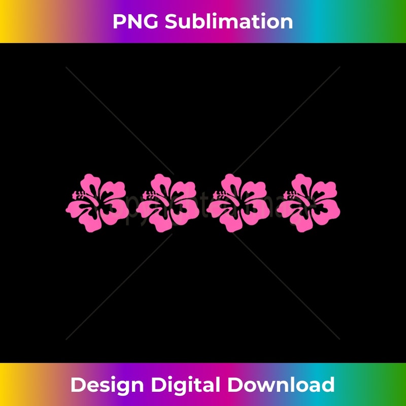 Cute Pink Hibiscus Flowers Rose Mallow - Exclusive PNG Sublimation Download
