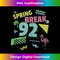 Men Spring Break Retro Shape Graphic 1992 Throwback Matching 1 - Retro PNG Sublimation Digital Download
