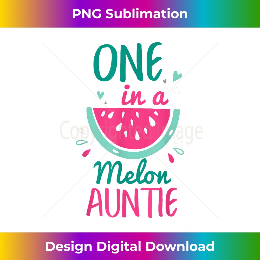 One In A Melon Auntie Watermelon Family Matching 1 - Stylish Sublimation Digital Download
