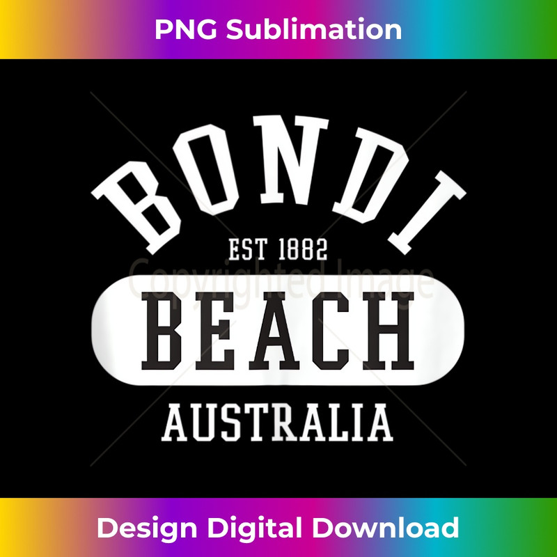Retro Cool College Style Bondi Beach Australia Novelty 1 - Premium PNG Sublimation File