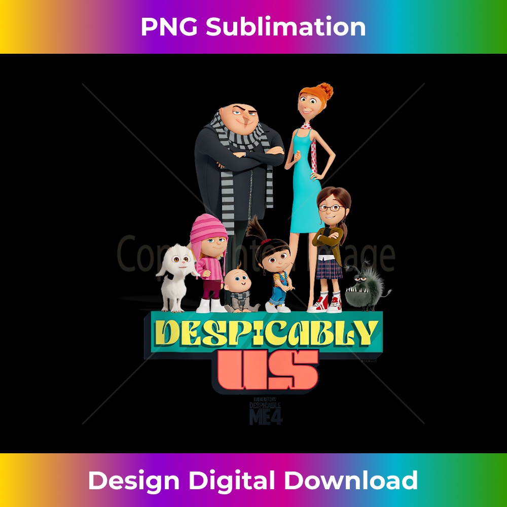 Minions Despicable Me 4 Despicably Us Gru & Family 1 - Elegant Sublimation PNG Download