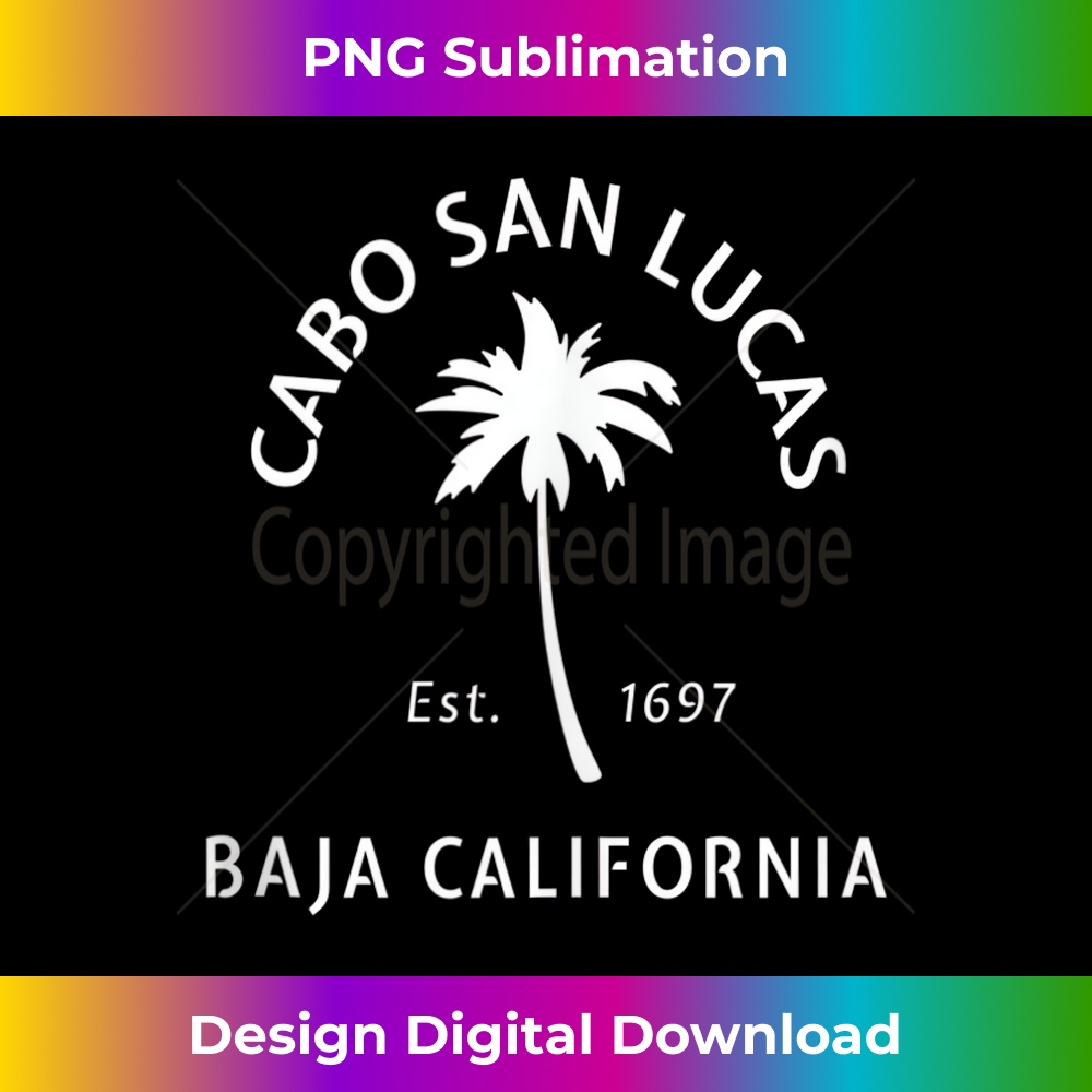 Retro Cool Cabo San Lucas Original Mexico Palm Tree Novelty  1 - Instant Sublimation Digital Download