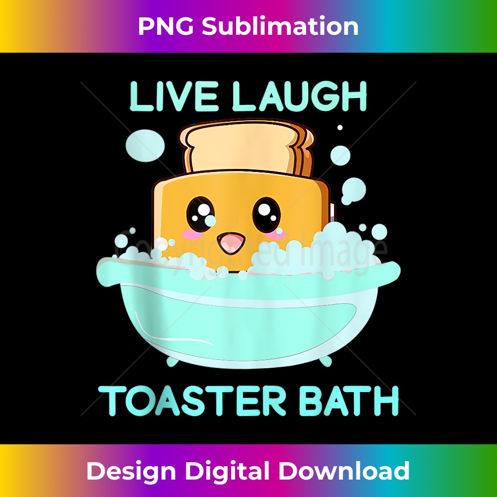 Live Laugh Toaster Bath Funny Saying. 1 - Exclusive Sublimation Digital File