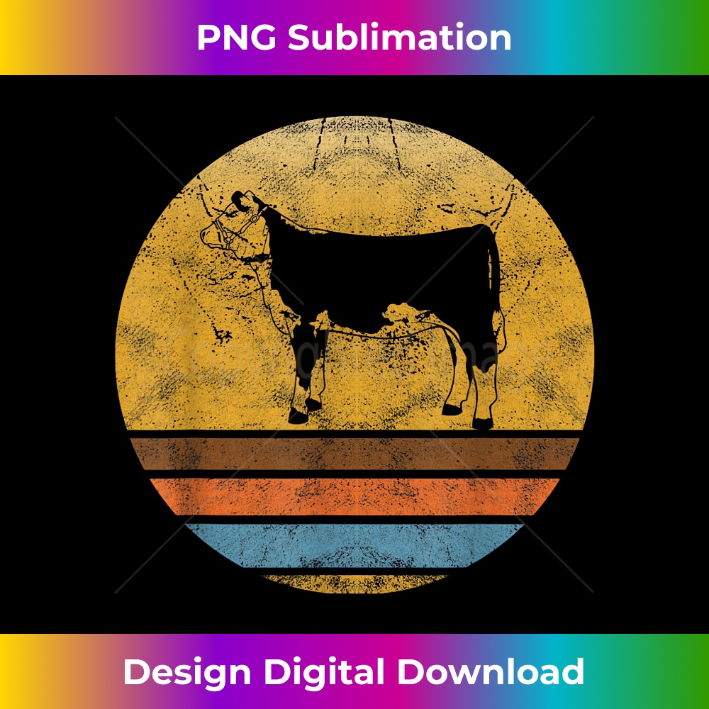 Retro Hereford cattle Animal Vintage Style Love Animals 1 - Elegant Sublimation PNG Download