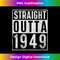 Straight Outta 1949 Year Of Birth Birthday 1 - High-Resolution PNG Sublimation File