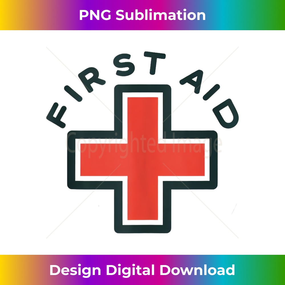 Cool First Aid Cross for Emergency, Events, Concerts, Crew - PNG Transparent Sublimation Design