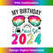 My Birthday Cruise 2024 Party Cruise Birthday Vacation  1 - Vintage Sublimation PNG Download