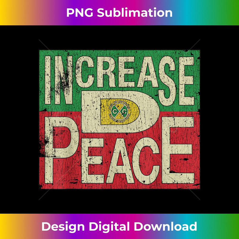 Vintage Increase D Peace 1 - PNG Transparent Sublimation Design