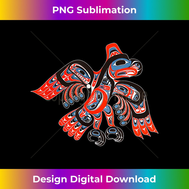 Alaska Native American Art Tlingit Haida Eagle Tribal - Unique Sublimation PNG Download