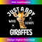 Just A Boy Who Loves Giraffes Cute Giraffe Baby Zoo Animals - Vintage Sublimation PNG Download