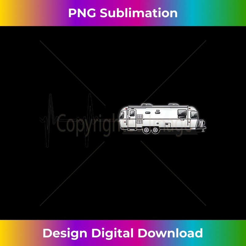 Beautiful Retro Airstream camping trailer tee for adults - PNG Sublimation Digital Download
