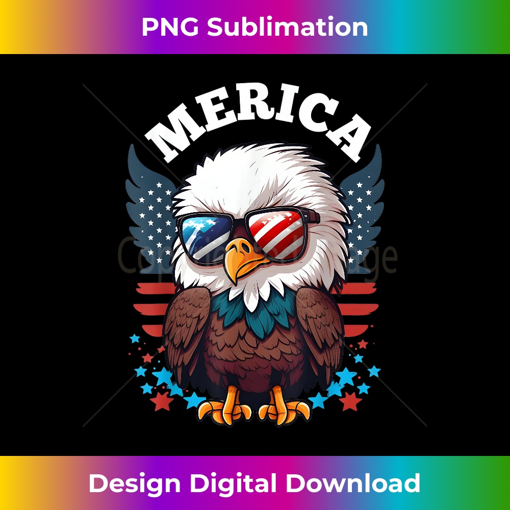 Merica Toddler Eagle Funny Patriotic Eagle USA Flag  1 - Professional Sublimation Digital Download