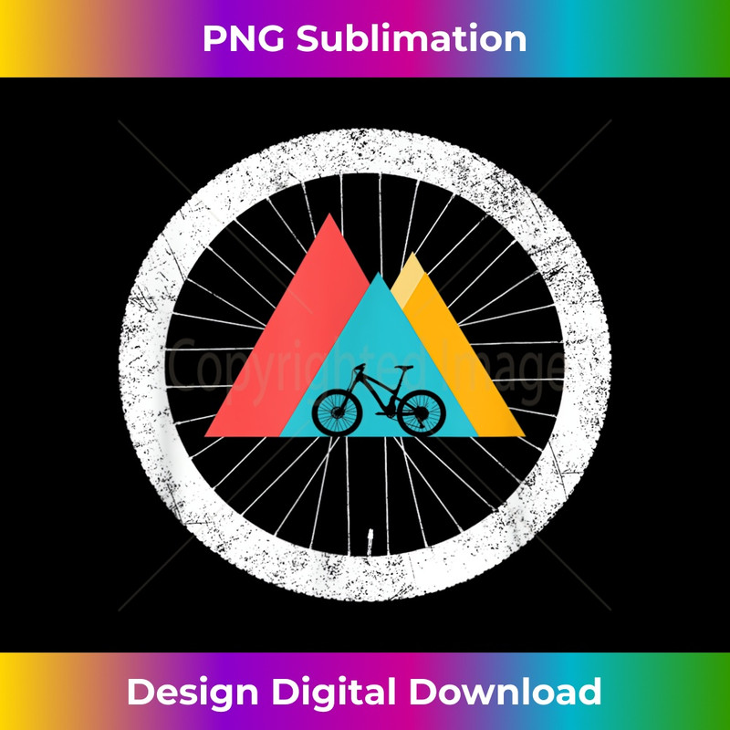 MTB T - Vintage Mountain Bike 1 - Retro PNG Sublimation Digital Download