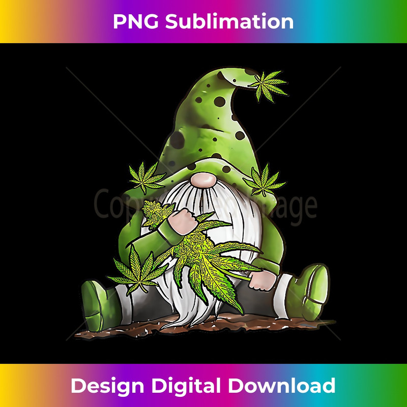 Funny Gnome Pot Leaf 420 Marijuana Weed, Cannabis Smoking - Premium PNG Sublimation File