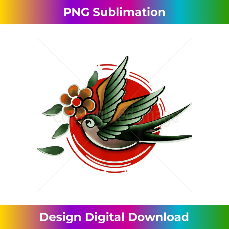 TRADITIONAL SWALLOW, AMERICAN OLD SCHOOL BIRD 1 - Exclusive Sublimation Digital File