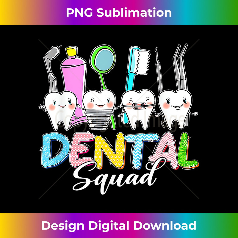 Dental Squad Tooth Dental Assistant Dentist Happy Easter - PNG Transparent Sublimation Design