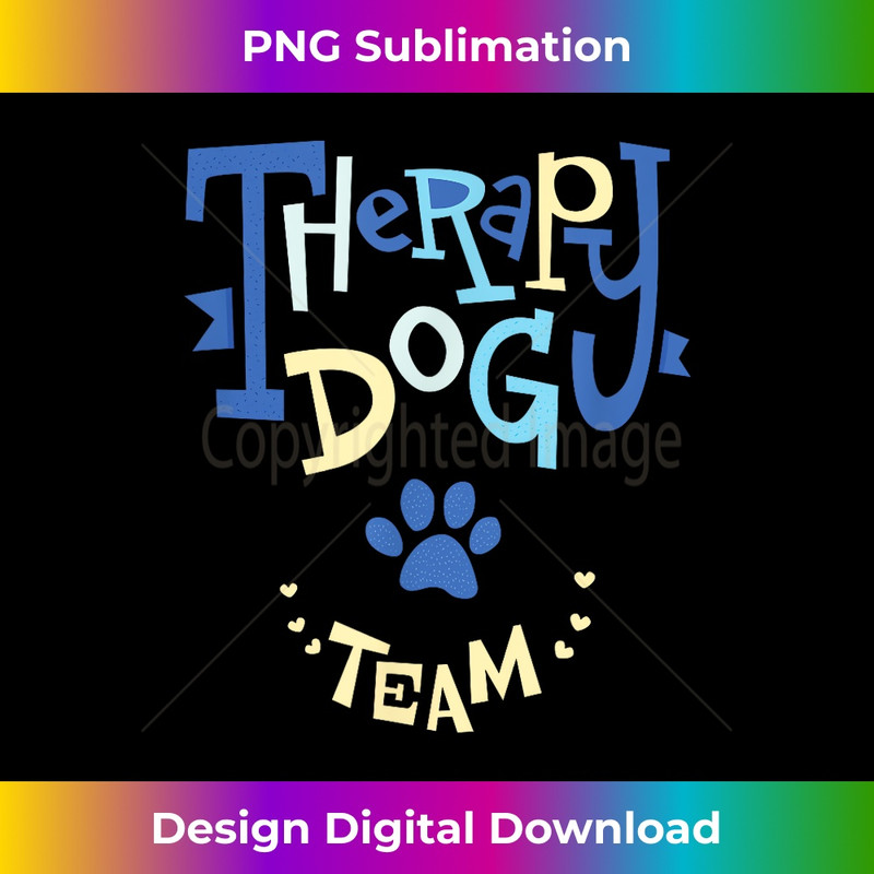 Therapy Dog Team Animal Therapy 1 - Aesthetic Sublimation Digital File