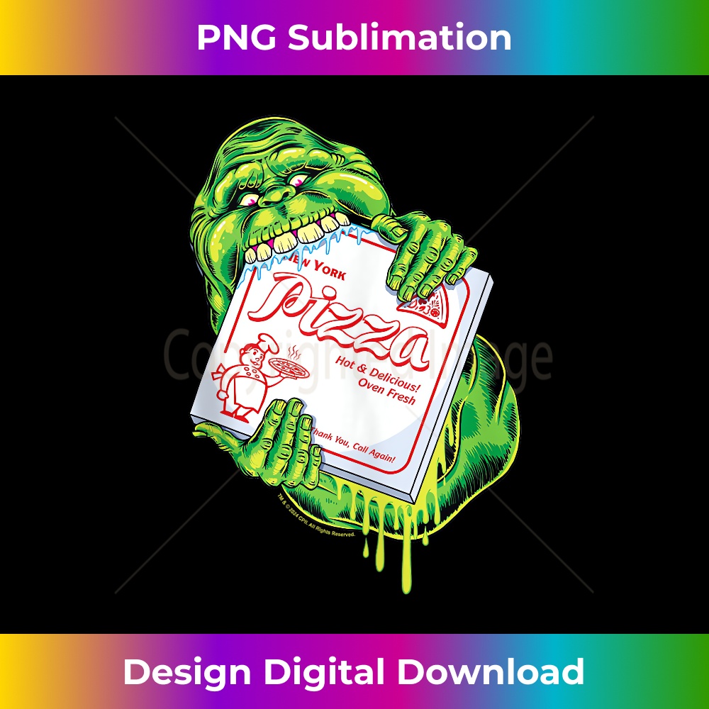 Ghostbusters Afterlife Vintage Classic Slimer Pizza Badge - Professional Sublimation Digital Download