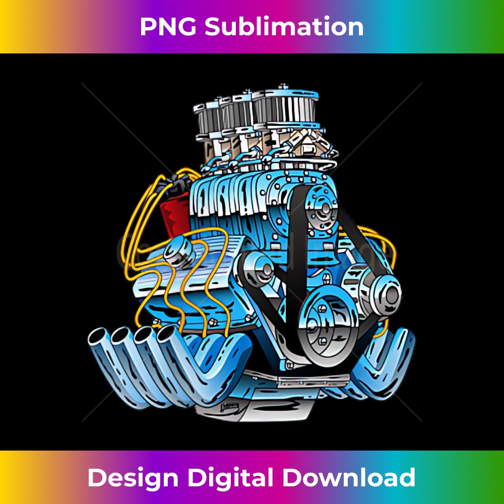 Hotrods, Classic Cars, Muscle Cars, and Race Cars Cartoons - PNG Transparent Sublimation Design