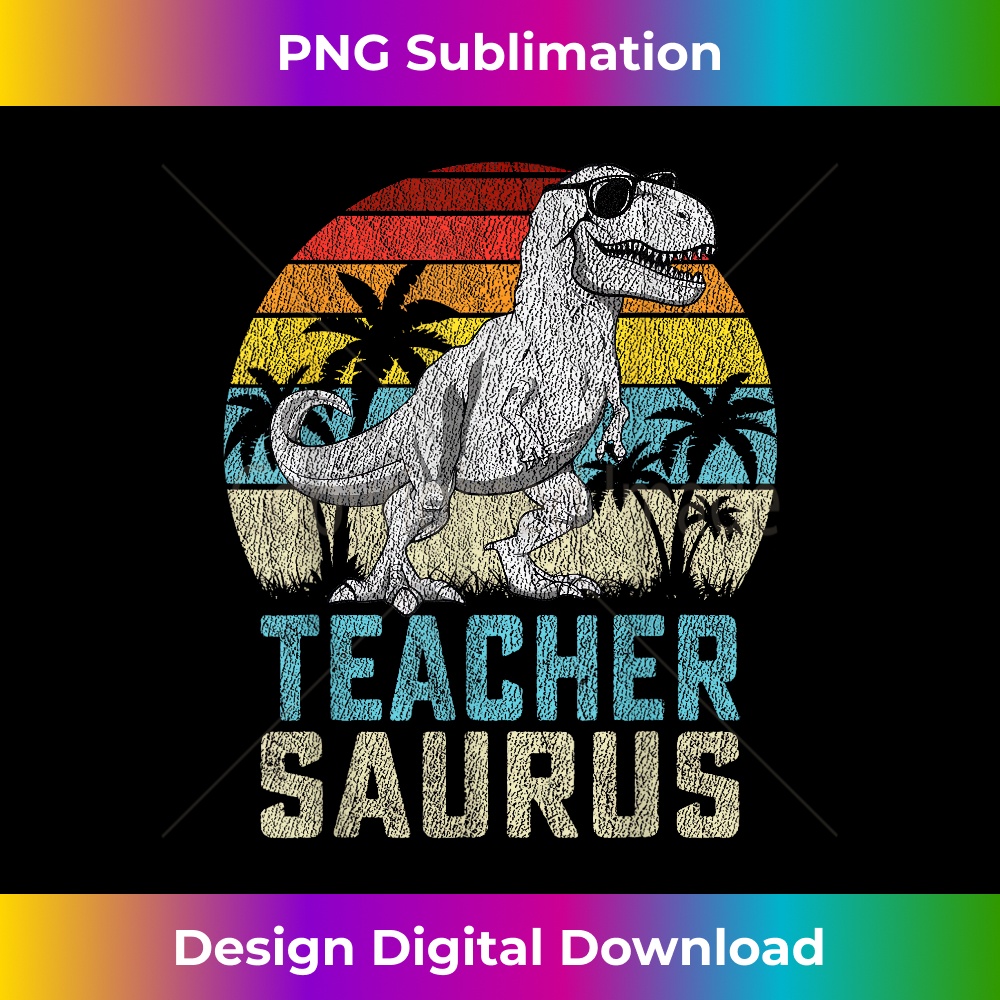 Teachersaurus T rex Dinosaur Teacher Saurus Father's Family 1 - Instant PNG Sublimation Download