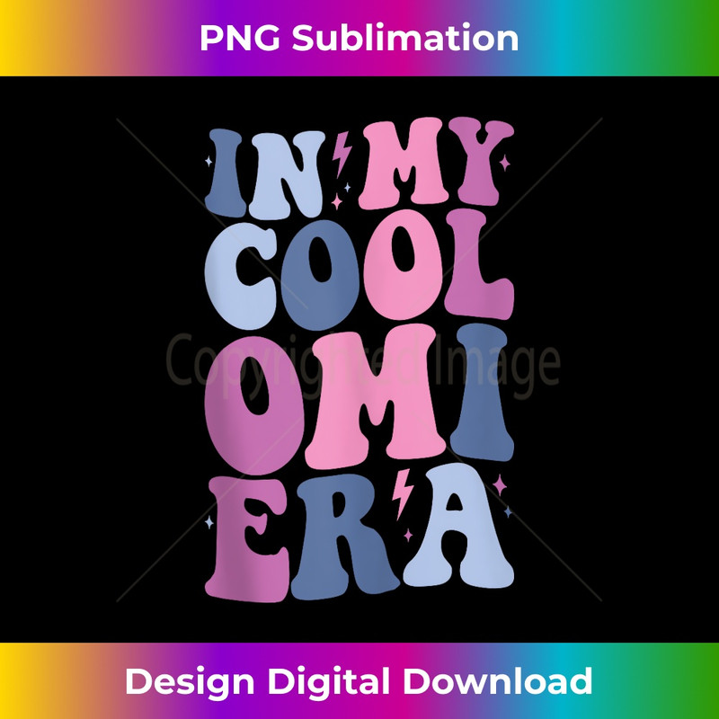Groovy in My Cool Omi Era Grandma Funny Retro s - Vintage Sublimation PNG Download