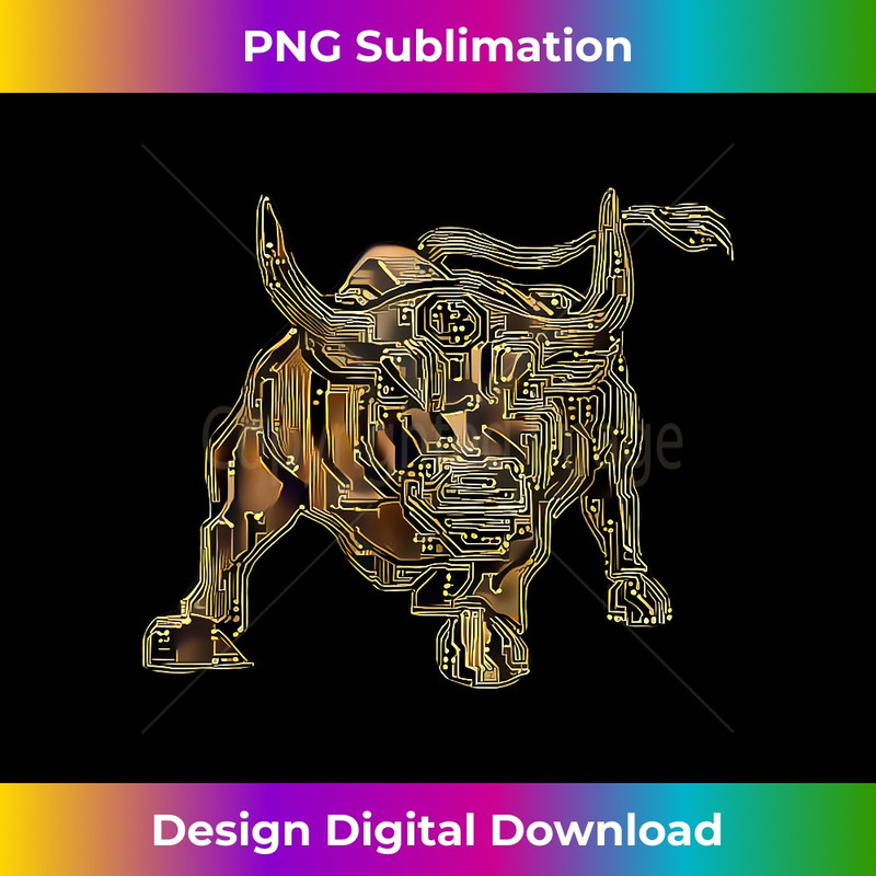 Crypto Bull Bullish Blockchain Crypto Currency to the Moon - Stylish Sublimation Digital Download