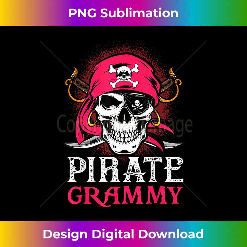 Pirate Grammy Skull Halloween Costumes Family Matching 1 - Creative Sublimation PNG Download
