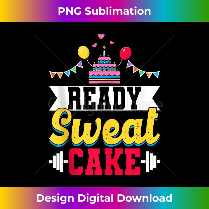 Ready Cake s Gym Fitness Workout Birthday  1 - Instant Sublimation Digital Download