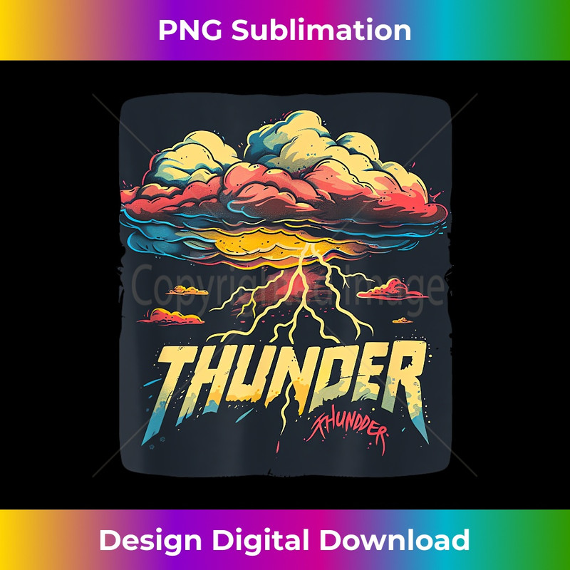 Cool Cloud with Thunder for Boys and Girls - Special Edition Sublimation PNG File