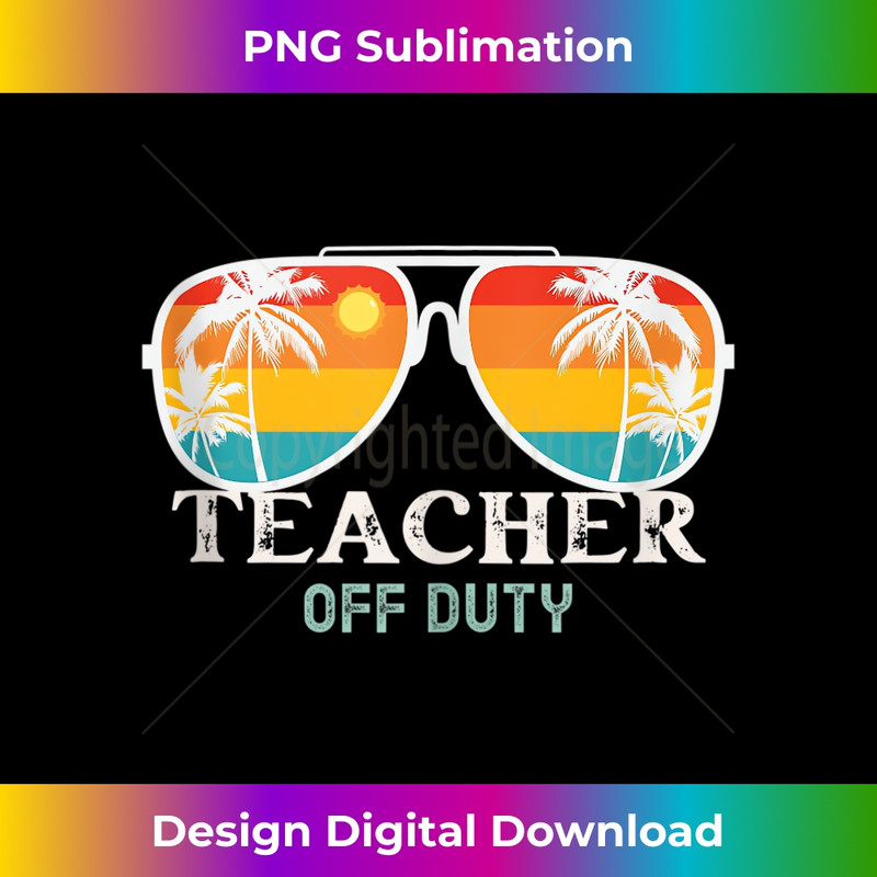 School Teacher Off Duty Sunglasses Beach Sunset Summer  1 - High-Quality PNG Sublimation Download