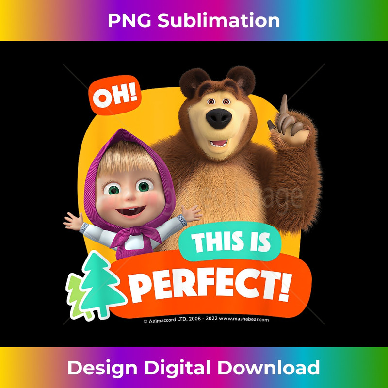 Masha and the Bear. Oh, this is perfect! 1 - Retro PNG Sublimation Digital Download