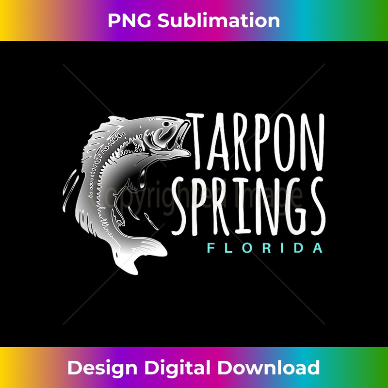 Tarpon Springs Fla. , Florida Fishing Tarpon 1 - High-Resolution PNG Sublimation File