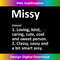 MISSY Definition Personalized Name Funny Birthday Idea 1 - Premium PNG Sublimation File