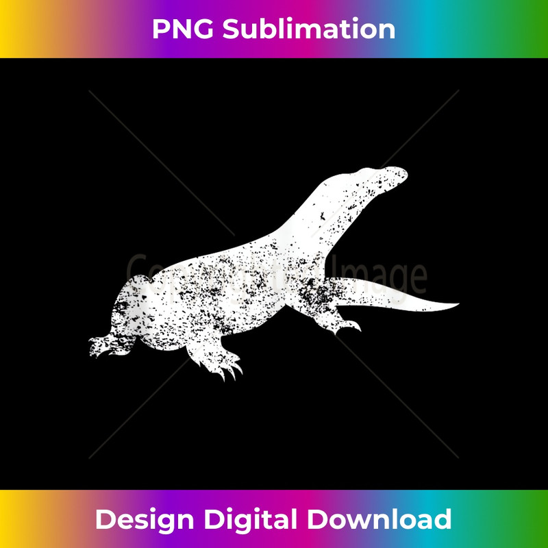 Distressed Monitor Lizard Print - Vintage Monitor Lizard - High-Resolution PNG Sublimation File