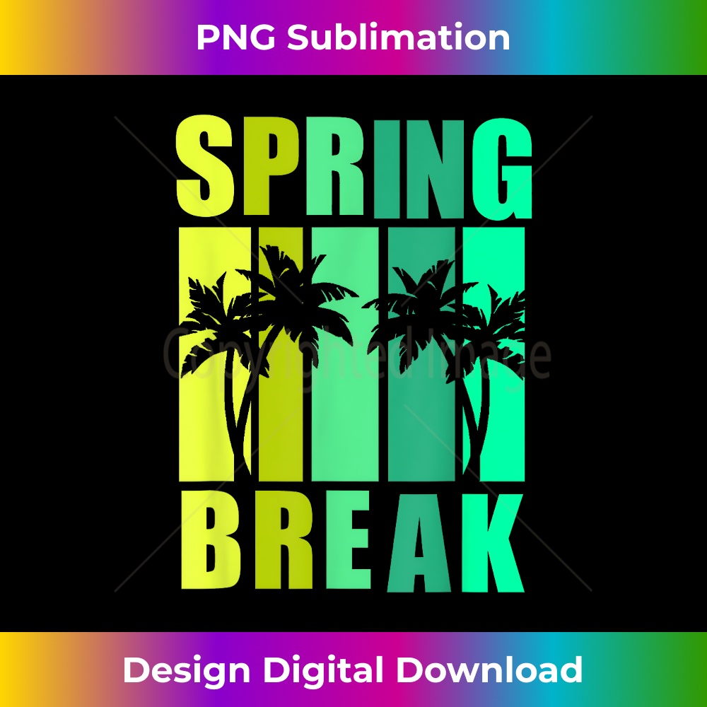 Spring Break Colorful Fun Graphic 1 - Special Edition Sublimation PNG File