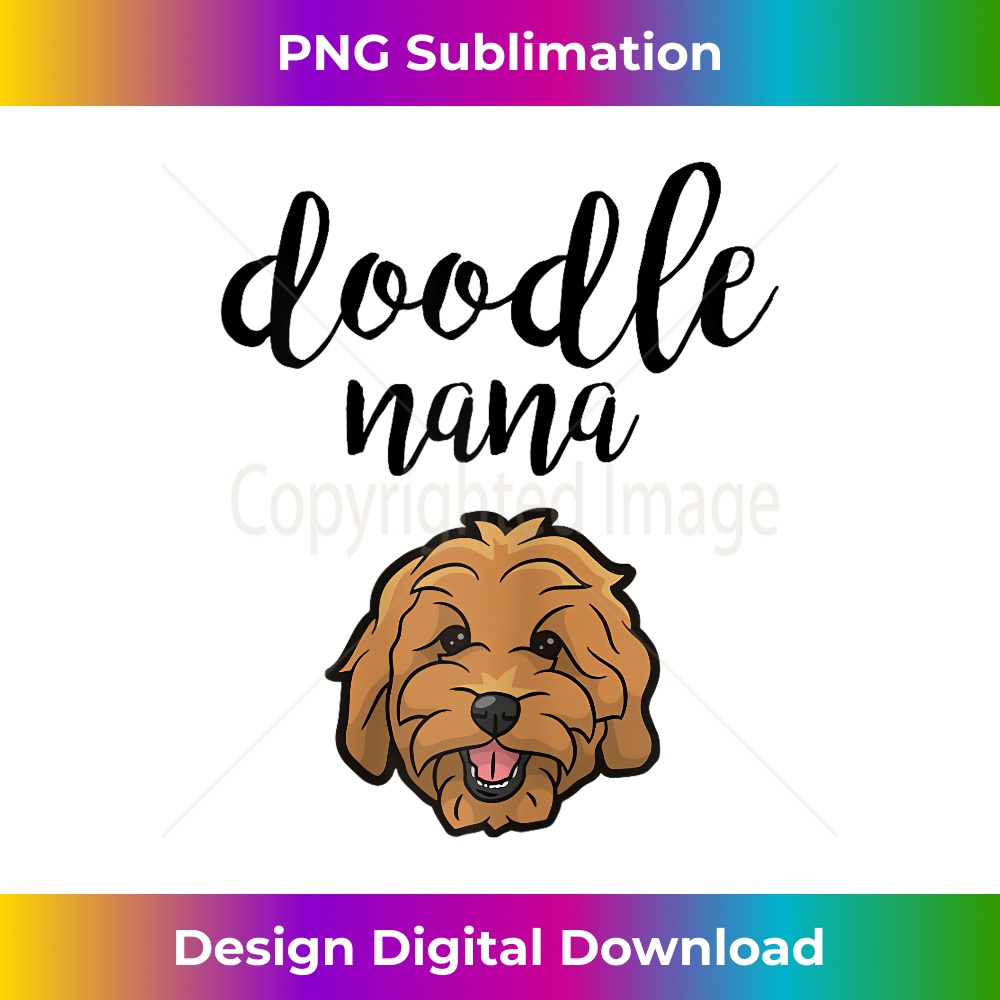 Goldendoodle Nana - Doodle Grandma Cute Dog - Exclusive PNG Sublimation Download