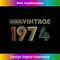 Vintage 1974, 1974 Birthday, 1974  1 - Creative Sublimation PNG Download