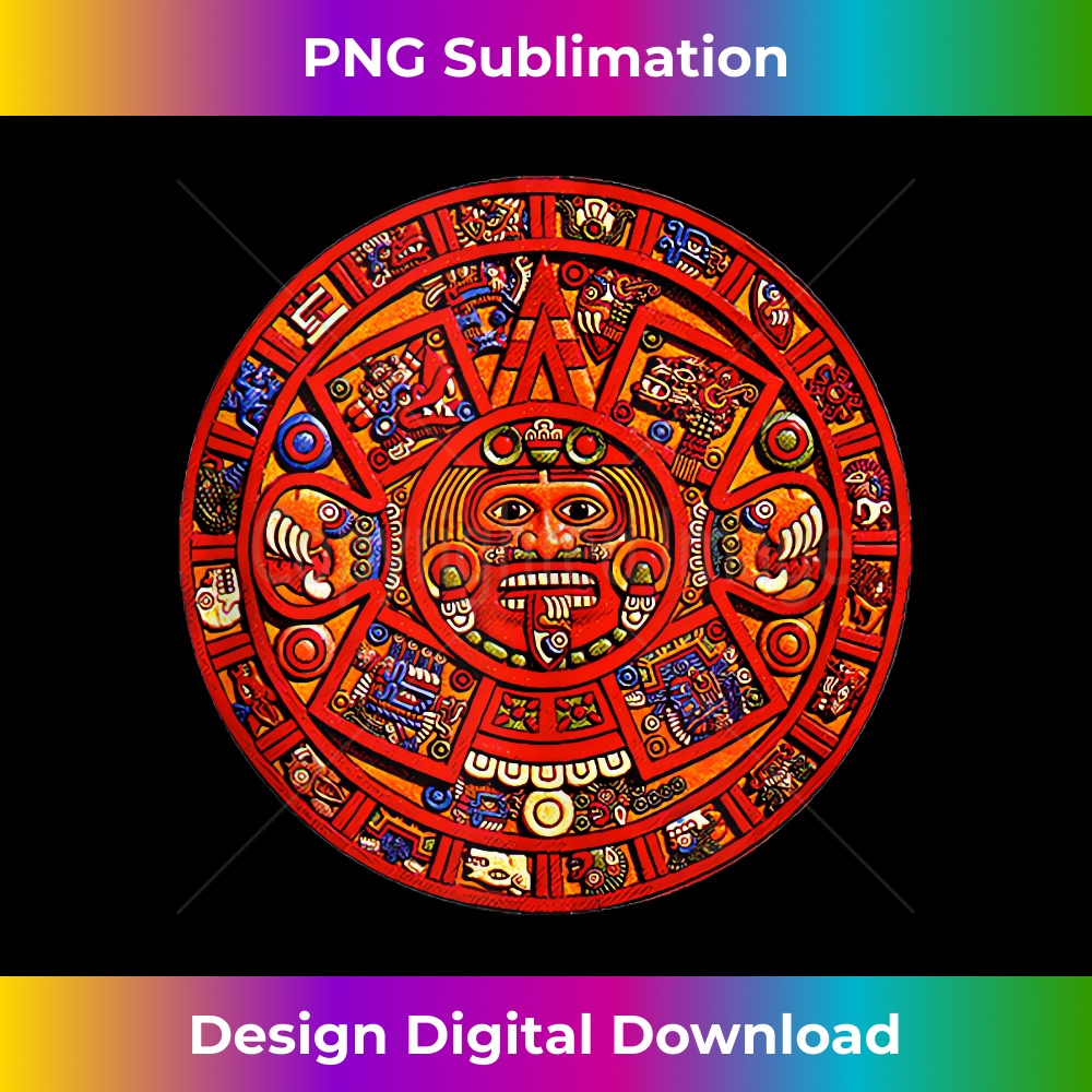 Aztec Calendar Mexican Mayan - Signature Sublimation PNG File