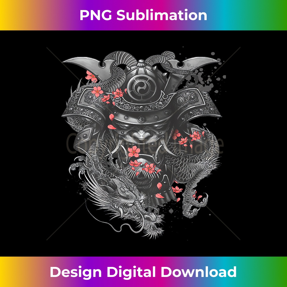 Samurai DESIGN ON THE BACK Oni Bushido Japanese Warrior 1 - Exclusive Sublimation Digital File