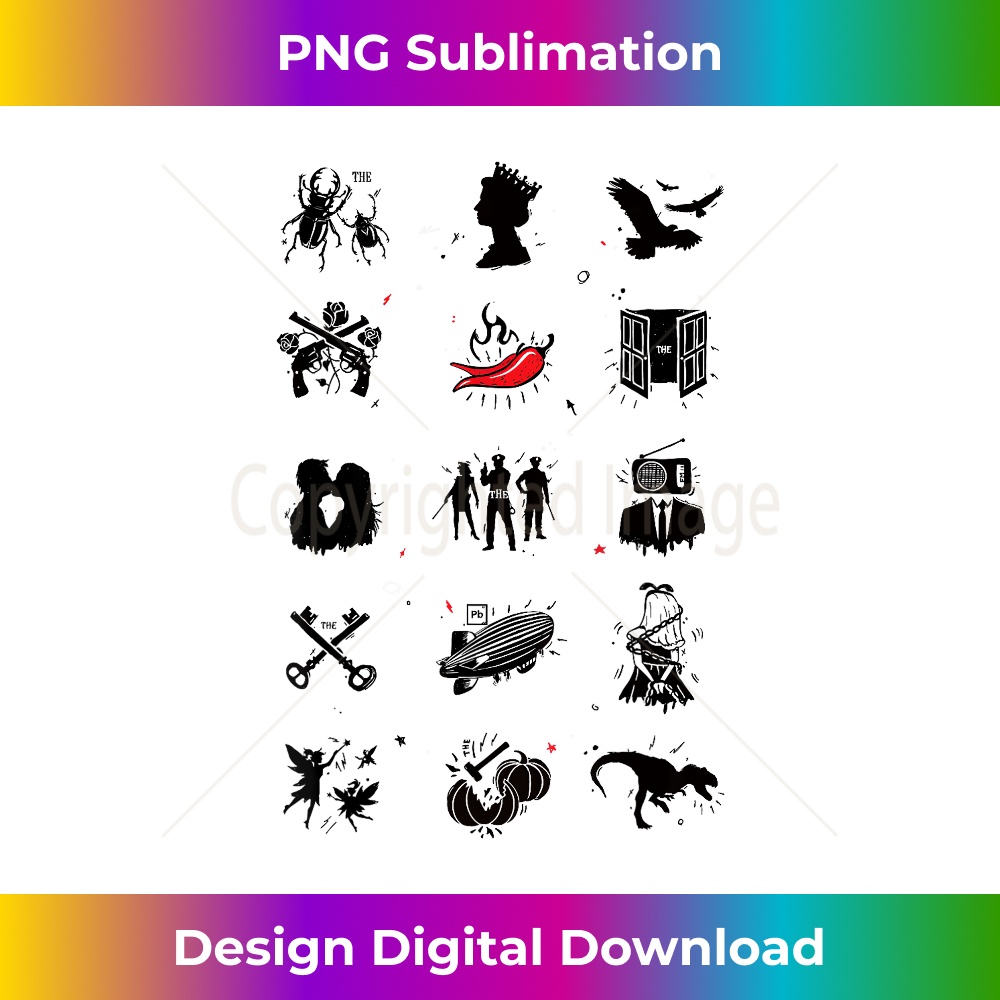 Guess the Famous Bands - PNG Sublimation Digital Download