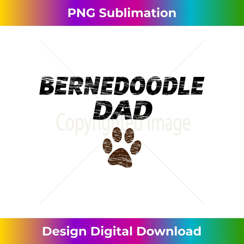 Bernedoodle Dad Mens & - Fathers Day - PNG Transparent Sublimation Design
